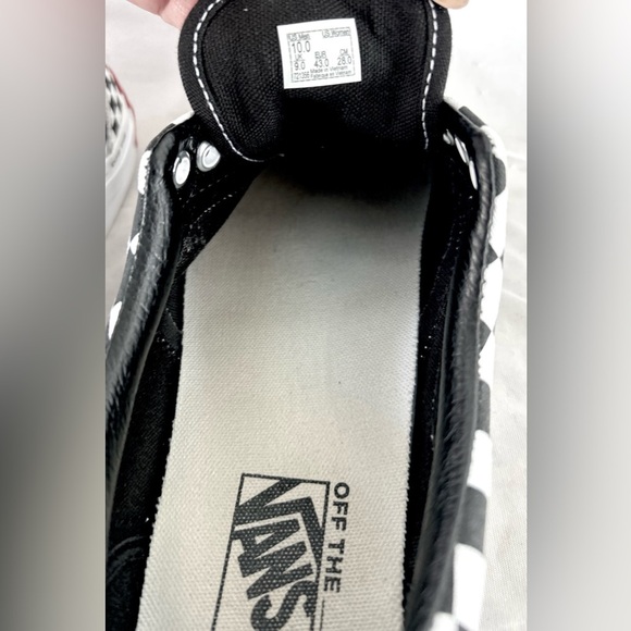 Rare Vans Off The Wall Men's 10 Black/White checker skateboard shoes - Picture 7 of 7